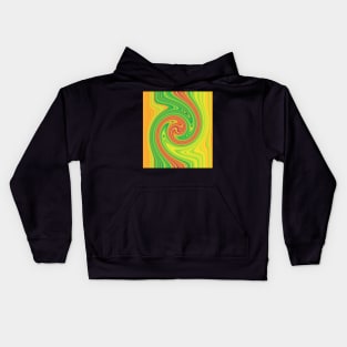 Vibrant Hurricane Swirls Kids Hoodie